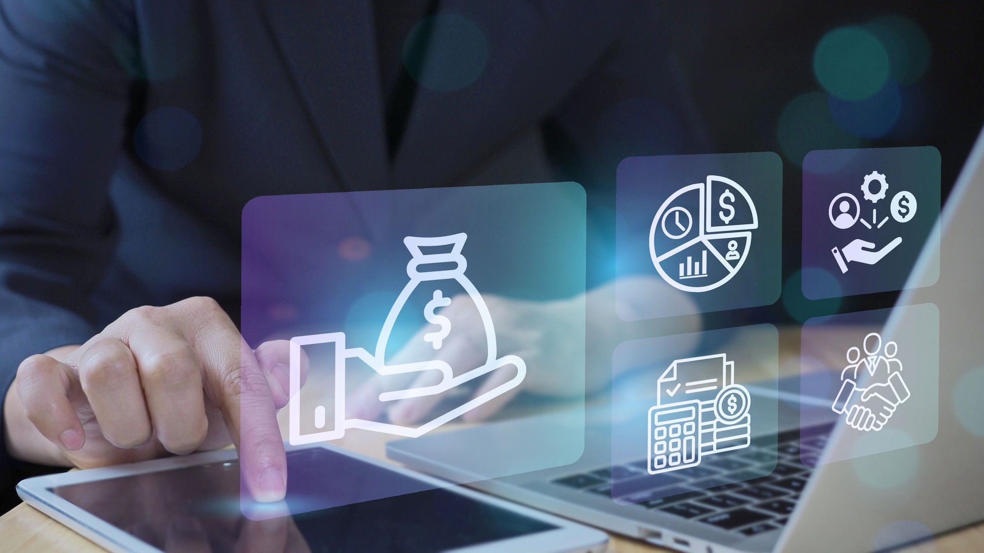 Budget and financial planning concept. Calculate company income and expenses. Corporate finance and annual strategic plan. invest money, business and finance, capital fundraising, loan credit.